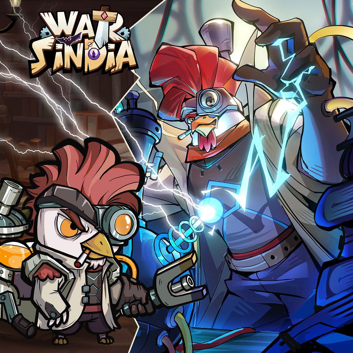 WarSindia's tweet photo. Howdy Warriors!

🔥We are ecstatic to share the 3D transformation of Shocky, the Iron Man of Sindia.

🚀Our full game mode will be shown around November &amp; token holders will be lucky to be invited and be the first to play the game at the end of the year.

https://t.co/6jUVpBnFlz https://t.co/Q8V7jiiSZ7