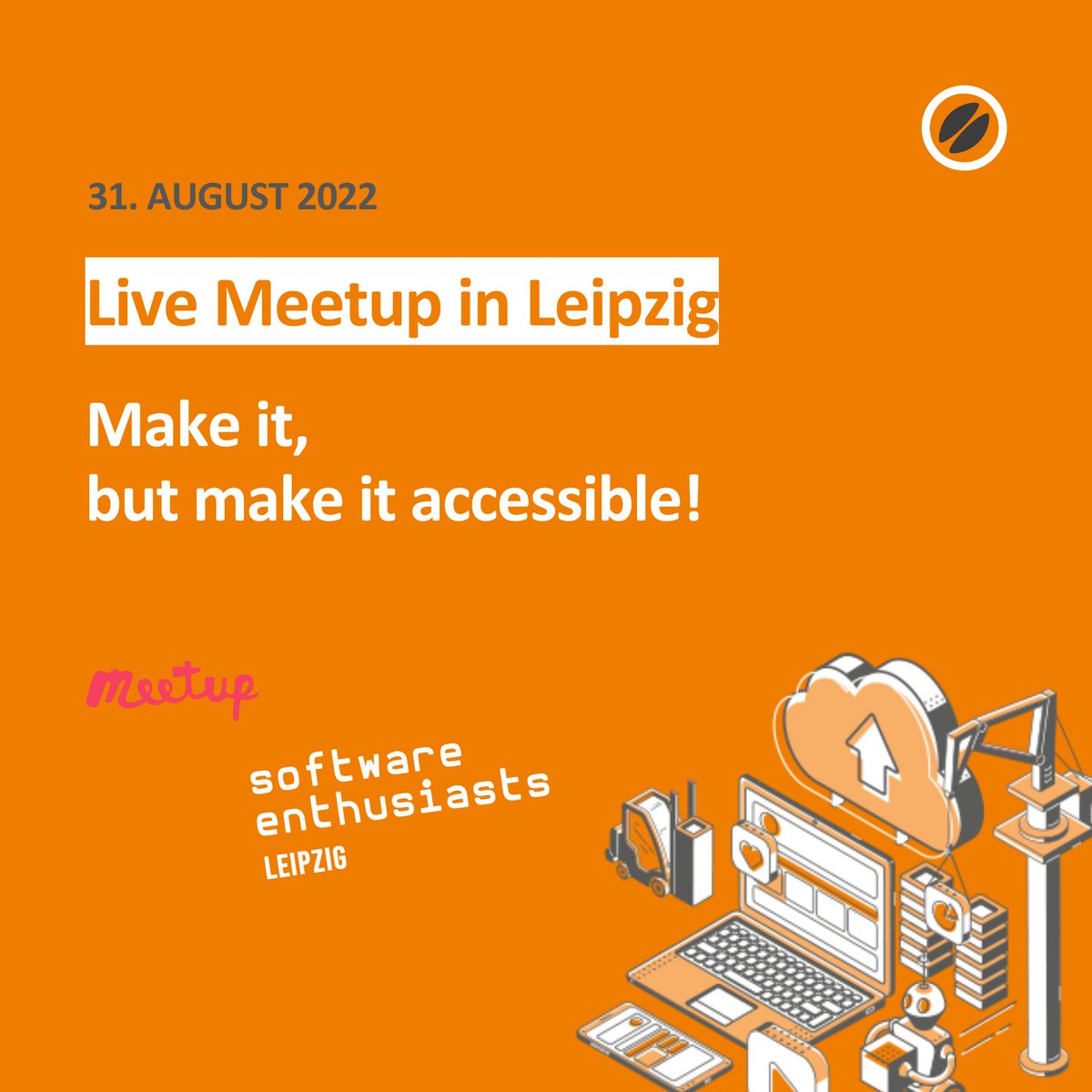 Am 31. August dürfen wir ein Live-Event der UX Leipzig #Meetup Gruppe hosten. 🤩 Bei Pizza &amp; Getränken gibt unsere Teamleiterin Ayse ein spannendes Intro zu #Accessibility im Web- und #Appdesign für UI und UX Designer. 👏 Jetzt anmelden: jamb.it/meetup-ux-leip…