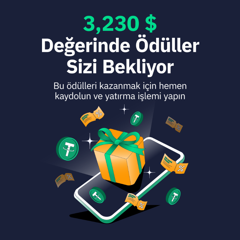BybitTurkiye's tweet photo. 3,230 $ Değerinde Ödüller Sizi Bekliyor

Bu ödülleri kazanmak için hemen kaydolun ve yatırma işlemi yapın
