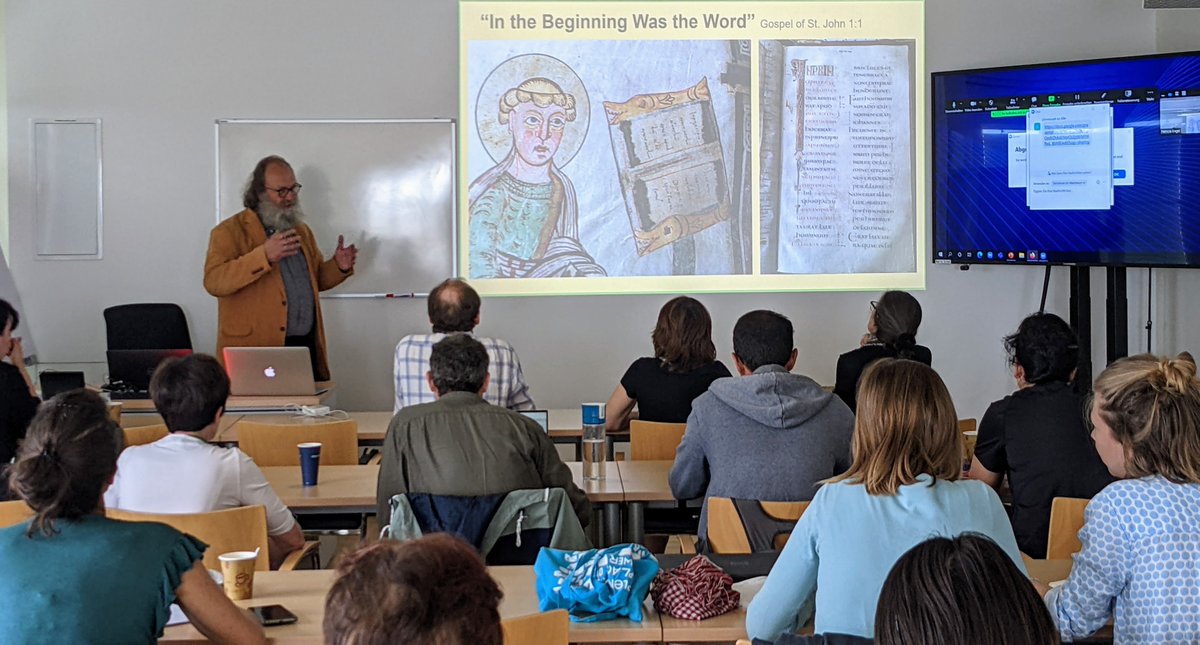 Jiri Vnoucek of <a href="/ercb2c/">ercb2c</a> on the #Codex as a Time Capsule at #parchmentconservation workshop <a href="/unikrems/">Universität für Weiterbildung Krems</a>
