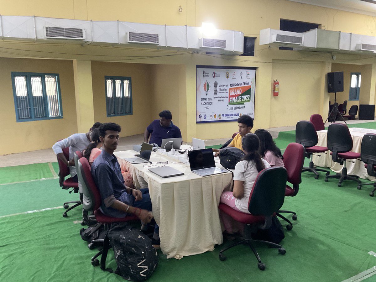 Smart India Hackathon 2022 - Grand Finale - PSREC Nodal centre - Participants commenced their trial