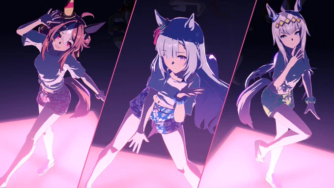 Gaze on Me!を新衣装で踊らせてるけど頭がパンクしそう 