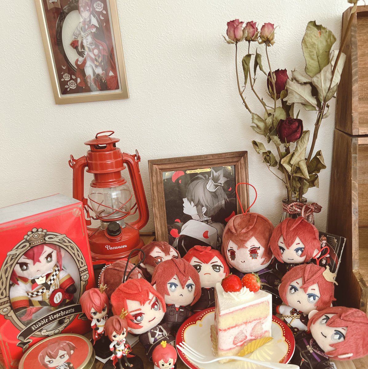 food cake fruit strawberry red hair fork character doll  illustration images