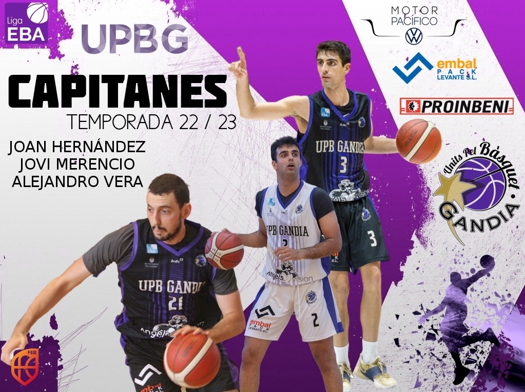 1° EQUIPO | 🏀 

😃‼️YA TENEMOS CAPITANES‼️😃

<a href="/Joanhc23/">Joan Hernàndez</a> , <a href="/Jovias11/">Jovi Merencio Moreno</a> y @AlexVeraPeiro serán los tres capitanes del PROINBENI durante esta temporada 2022 / 2023. 

Todos ellos tendrán la responsabilidad de liderar al grupo en Liga EBA .

#UNITSCREIXEM 💜
#PROINBENI 🏗 #EMBALPACK📦