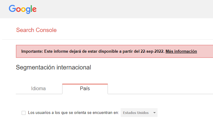 gsuspz's tweet photo. Hace nada nos quitaron la exclusión de parámetros, no hace tando el etiquetado de paginación y ahora se va fuera el informe y el setting de segmentación internacional. Apuestas, ¿qué será lo siguiente?
- Hreflang
- Canonical
- Meta title
 #Emosidoengañado (otra vez) https://t.co/X7tI4Qrt1k