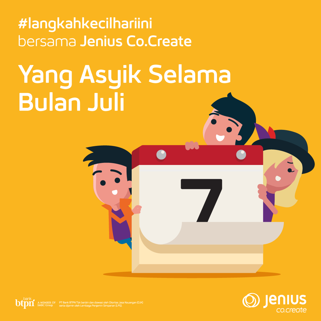JeniusConnect's tweet photo. Di bulan Juli kemarin, ada banyak acara yang diadakan #jeniuscocreate, baik online maupun offline.

Co.Create Insider juga ada lagi di bulan lalu, lho. Selain itu, ada 2 acara offline di Bandung yang gak kalah seru. https://t.co/hftIDKWe3Z