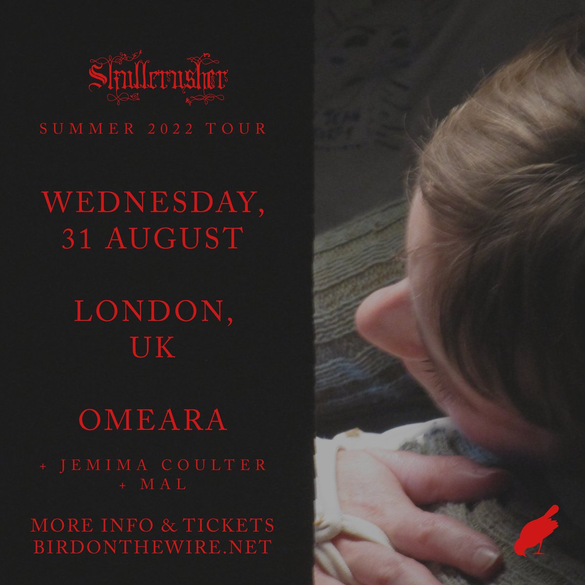 GREAT NEWS INCOMING! <a href="/jemimacoulter/">jemima coulter</a> and @mal_notbad will be supporting <a href="/im_skullcrusher/">Helen</a> at <a href="/OmearaLondon/">OMEARA</a> this month. See you there💜 birdonthewire.net/events/skullcr…