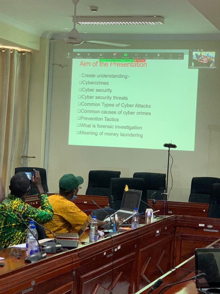 DigitalAgendaTz's tweet photo. Staying safe online is ensuring your systems, networks and programs are safe from digital attacks, Mr. Michael takes the participants through "Cyber Security, Forensic Investigation and Anti-Money Laundering. 
#DarSIG22
#DigitalAgendaTz
#Tanzania 
@ISOC_Foundation @AFRINIC https://t.co/FfHo316JWz
