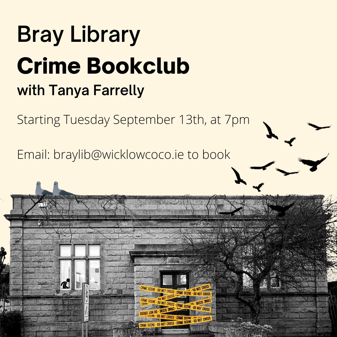 tanyafarrelly's tweet photo. This is going to be lots of fun! Looking forward to re-reading and discussing some of my favourite crime books in the coming months. @bray_ie @braypeople @wicklowcoco #braylibrary https://t.co/xfH3K6CVCU