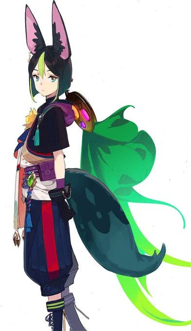 原神でティナリくんのキャラクターデザイン原案をしたよー 
