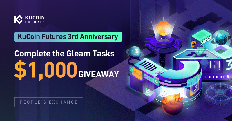 kucoincom's tweet photo. 💸 $1,000 GIVEAWAY 💸

#KuCoinFutures is giving away $1,000 to celebrate the 3rd anniversary! 🎂

✅ Follow @kucoincom @KuCoinFutures 
✅ Retweet &amp; tag friends to join

Complete the gleam tasks for a chance to be one of the 20 lucky winners to receive 50 $USDT each!