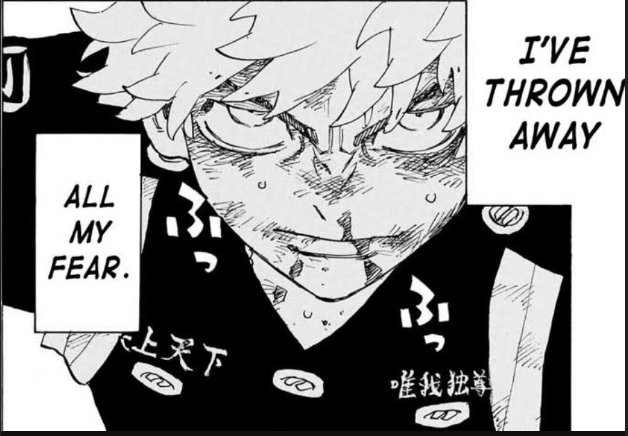 aniyalias's tweet photo. Tr chapter 266 spoilers⚠️
Takemichi has seen so much 😩 I feel like he's either ganna pass out or die
#TokyoRevengers266 #tr266 https://t.co/Yhh573mREn