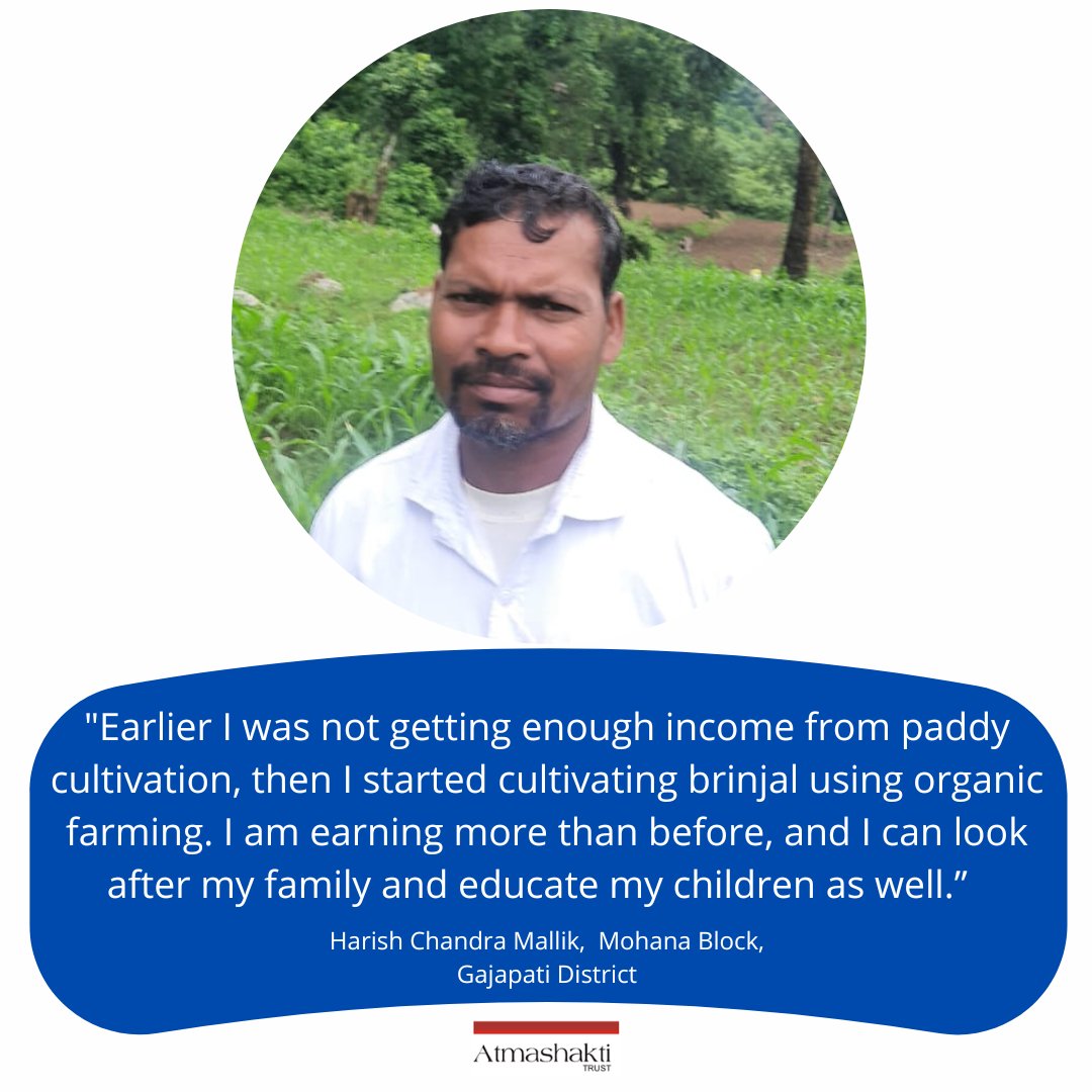 Atmashakti3's tweet photo. Organic farming transforming the landscape in rural Odisha!
#organicfarming #ruralindia #agriculture #switchtoorganic #ruralfarming #change #community #health #nutrition #goodfood #Quality #life #sustainability https://t.co/s7S9CJ4CyN
