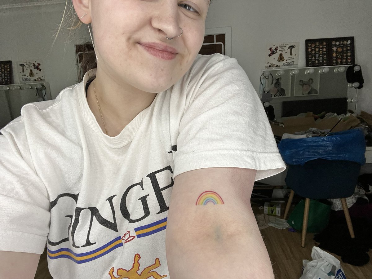 sourinterlude's tweet photo. have i even even shown y’all my one and only tattoo… bc she’s adorable 🫶🏻 https://t.co/rSe0db9L2s