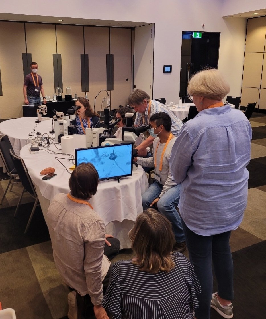 sarah_nematodes's tweet photo. Learning is never done! Exchanged ideas, learnt about great new research and caught up with colleagues and friends. Soilborne diseases are the bomb! Much to share from @ASDS2022 in Cairns. #nematodes #plantpathology @DPIRDbroadacre https://t.co/SKFuagVoQQ