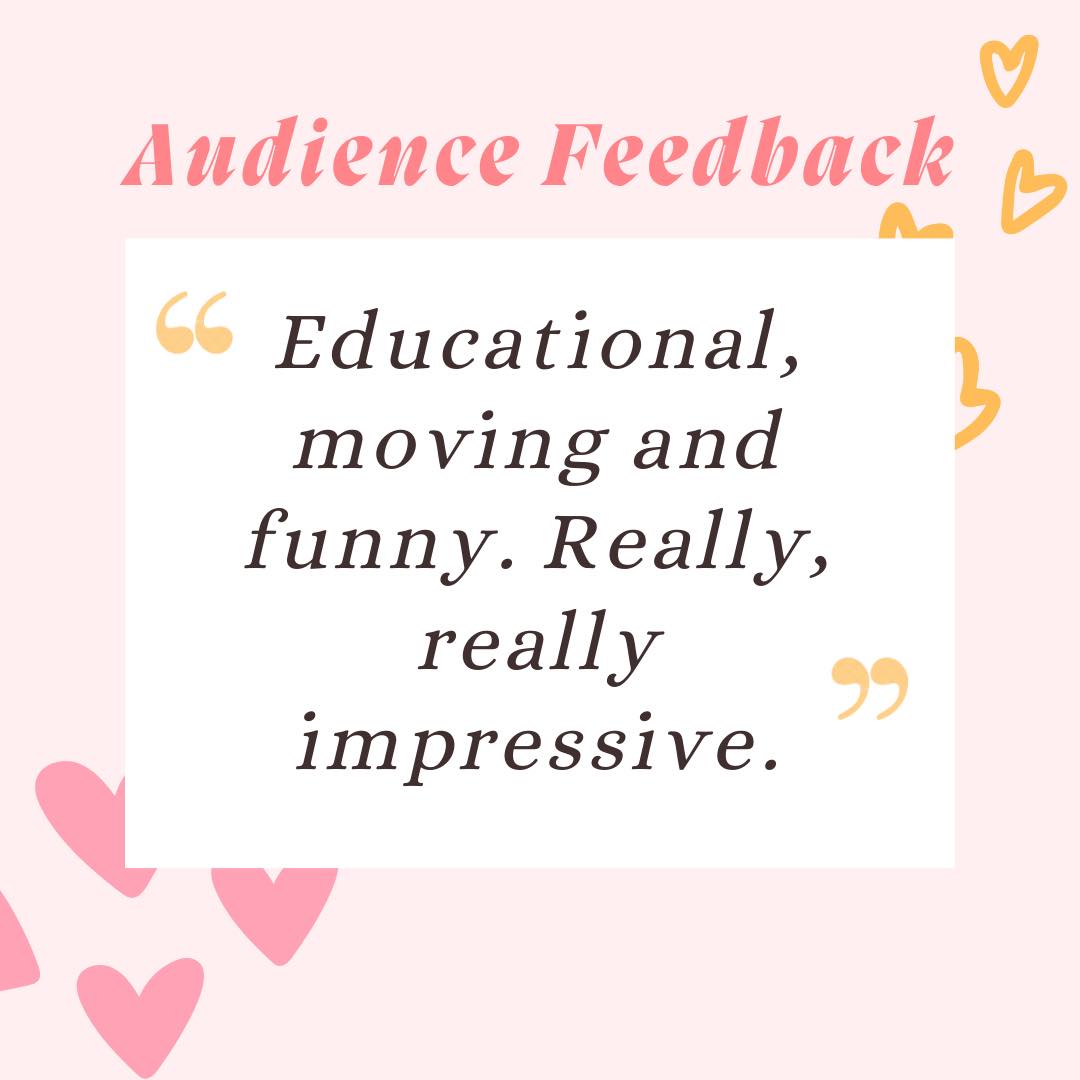 paperdolls2020's tweet photo. Here's what audiences are saying about our show! Do leave us a review if you come to watch- it makes us do a happy dance! 🕺@thespaceuk  #edfringe #audiencereview #thespaceuk #changeofheart #paperdollstheatre https://t.co/4XuFfw8YoW