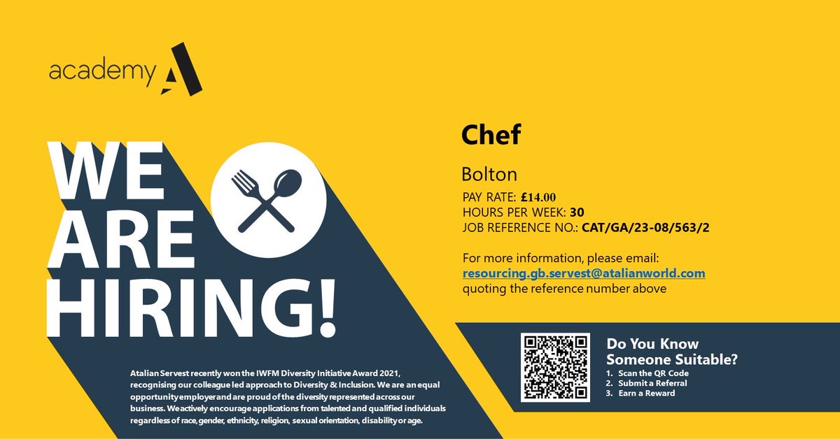 GrahamAshfield's tweet image. Great vacancy in Bolton