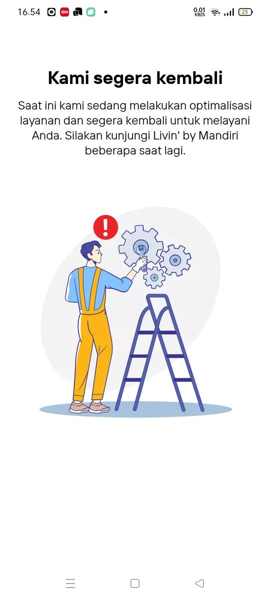 Kemarin gangguan , sekarang jg begitu lg