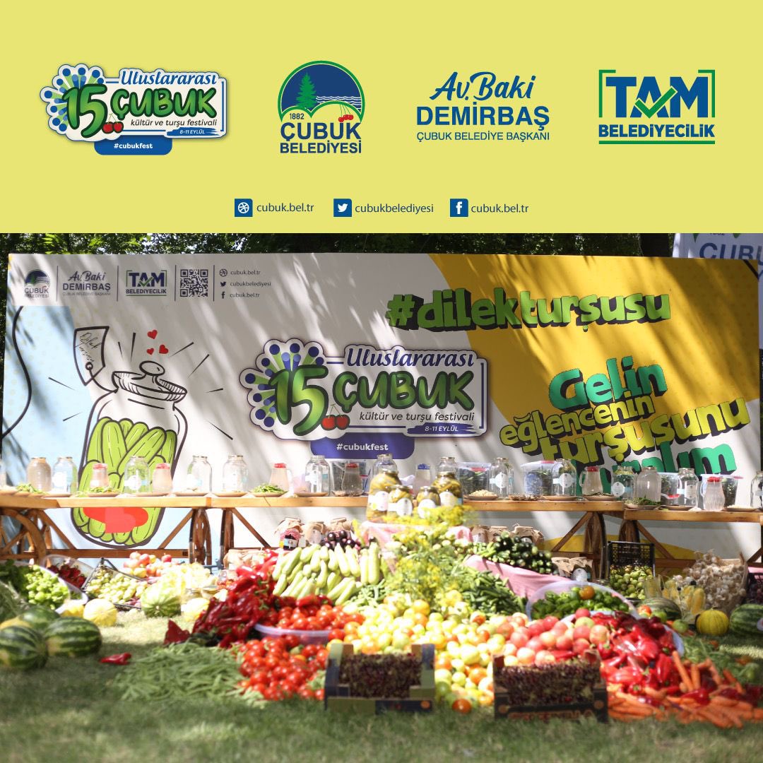 15. Uluslararası Çubuk Kültür ve Turşu Festivalimizin basın lansmanı, değerli misafirlerimizin katılımıyla başlıyor. #uluslararasıçubukkültürveturşufestivali #çubukbelediyesi #çubuk #festival #basınlansmanı #dilekturşusu
