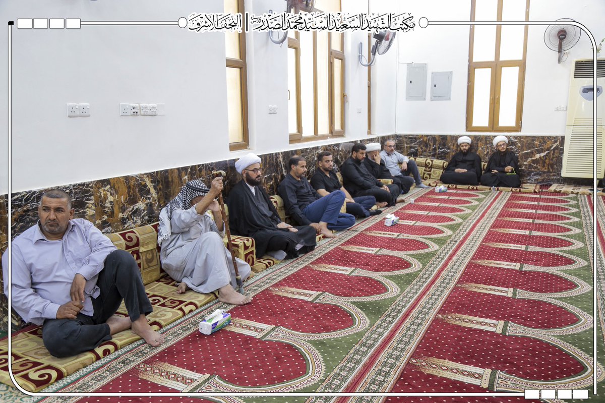 alsaderoffice's tweet photo. أقام مكتب السيد الشهيد الصدر (قدس) في النجف الأشرف اليوم الأربعاء ٢٥ محرم الحرام مجلس عزاء بمناسبة ذكرىٰ شهادة الإمام علي السجاد ع

وقد ارتقىٰ منبر مجلس العزاء الشيخ فريد الساعدي حيث تطرق إلىٰ جملة من الحكم والمواعظ التي تضمنتها السيرة العطرة لحياة رابع أئمة أهل البيت ع https://t.co/FGBvpEbfhC