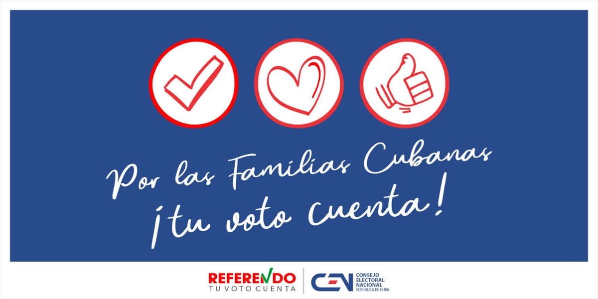 Del 22 al 26 vocales del CEN supervisan en todo el país los preparativos para el #Referendo del 25 de septiembre. Por las Familias Cubanas #TuVotoCuenta #CenCuba