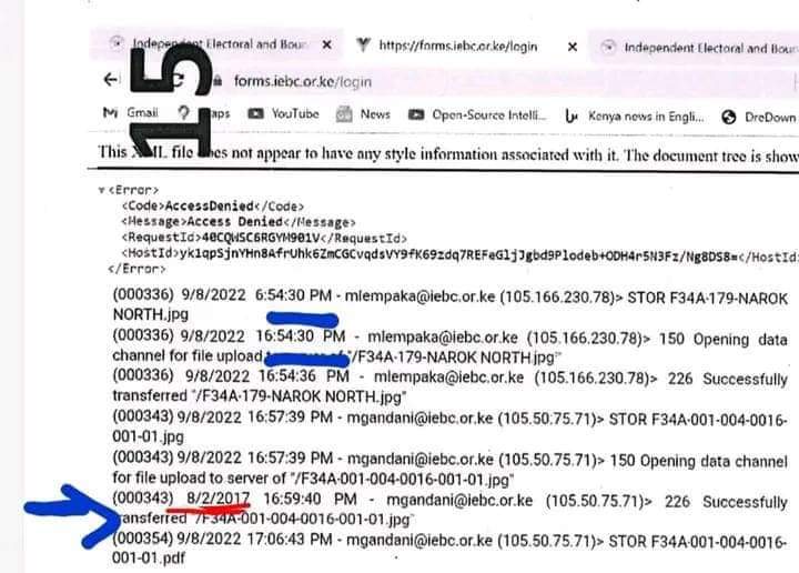 omwanza's tweet photo. Even as we read the petition, I came across this strange phenomen:

The NASA hacking claims of 2017 have been edited by removing the year 2017 and replacing them with 2022. The other content is the same. https://t.co/7xB1Zhx1Wi