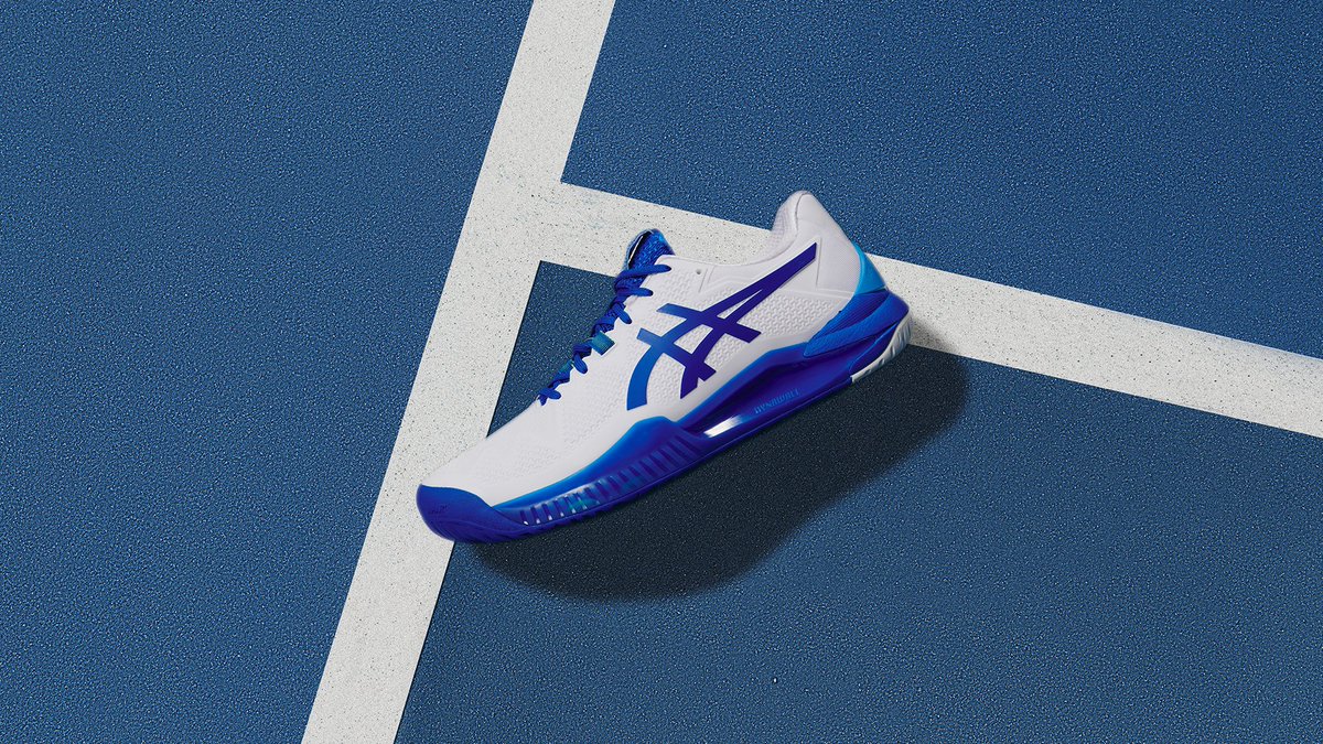 ASICSTennis's tweet photo. All the support and stability you need on court – the #GELRESOLUTION8 – as worn by Matteo Berrettini 🎾👟 #ASICSTennis https://t.co/rJGs3zWwk0
