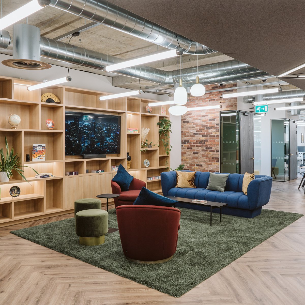 One key element for Freedman International was to
support collaboration &amp; flexible working. These collaboration zones are adaptable with the ability to break down to open plan space to co-work &amp; celebrate company culture.

#collaboration #culture #workplace #design #interiors