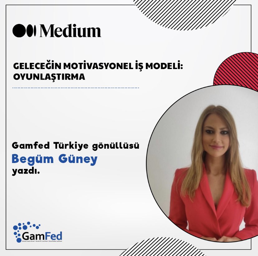 GamFed Türkiye Medium yazılarına devam ediyor. 😎

“Geleceğin Motivasyonel İş Modeli: Oyunlaştırma” yazısı Begüm Güney’den! 🖋

medium.com/@gamfedturkiye… bağlantısından okuyabilirsiniz.

#gamfedturkey #medium #oyunlaştırma #gamification #içerik