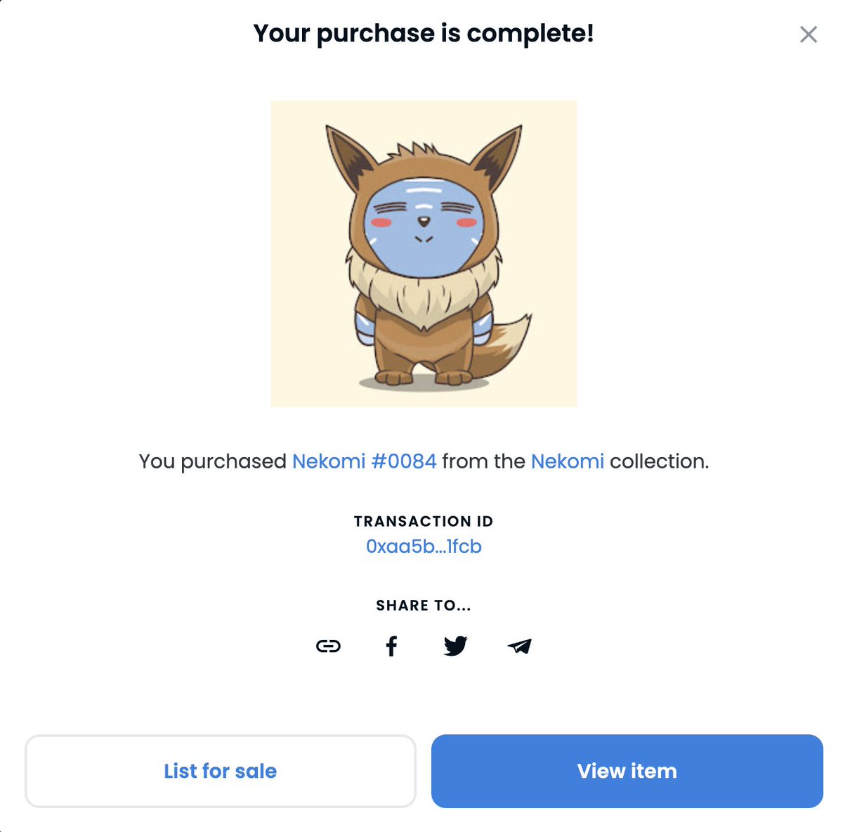 GM. We just bought a cutee  from <a href="/NekomiNft/">NEKOMI NFT</a> <a href="/AaronicStyle/">AAr𖦹nic𓅣 #ArtPH 🇵🇭</a>.

Mamimili kami regularly ng diff NFT artists/projects  which we'll support. We have also started partnering with some of them.

RT &amp; spread the word.

#CryptoArtPH #CryptoPH #NFTPH