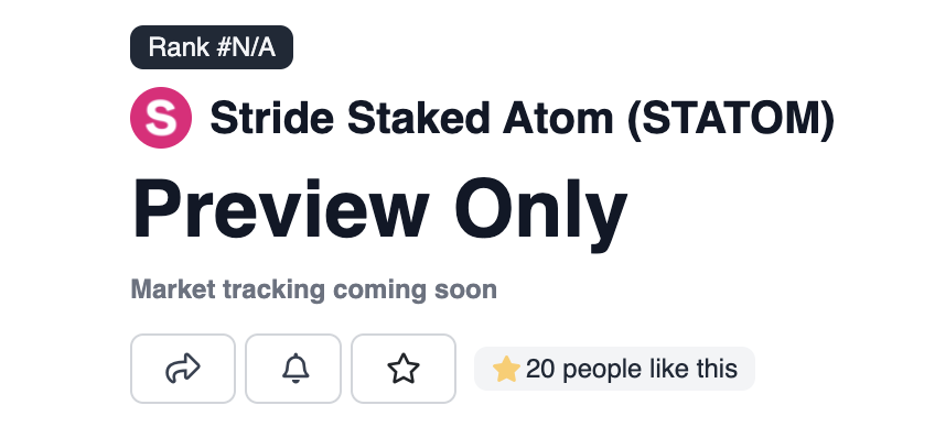 Cryptocito's tweet photo. Cosmos Airdrop Season is back 🪂

Two airdrops get distributed this month:

⚛️ Quicksilver $QCK
⚛️ Stride $ST

$QCK and $stATOM already in preview mode on @coingecko 👀 https://t.co/GlM5lMbr3p