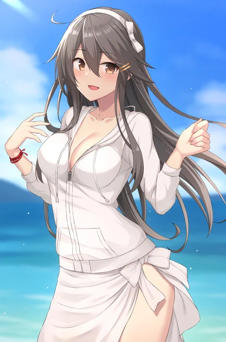 パーカーの榛名もいいけどそれはそれとして脱いでほしいってやつ 