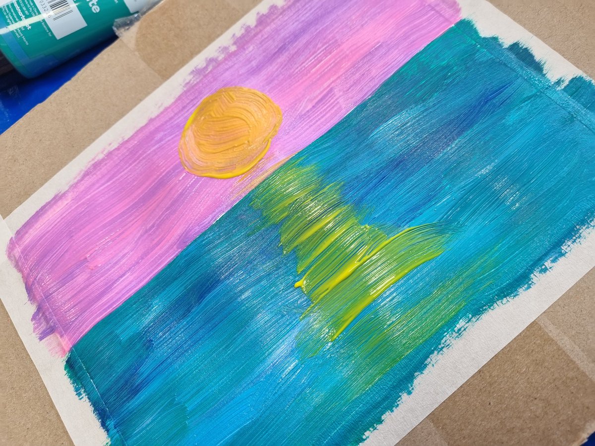 daniellewardro2's tweet photo. 🖌🎨💙 Art for Wellness 💙🎨🖌 Treated with a little art class in the staffroom for Wellness Week this week. It is amazing how painting allows a person's mind to relax and provide stress relief. A great way to practice mindfulness! @Blakey2308 @JosephineVivan1 #ololnoll https://t.co/iLxrt3u4gj
