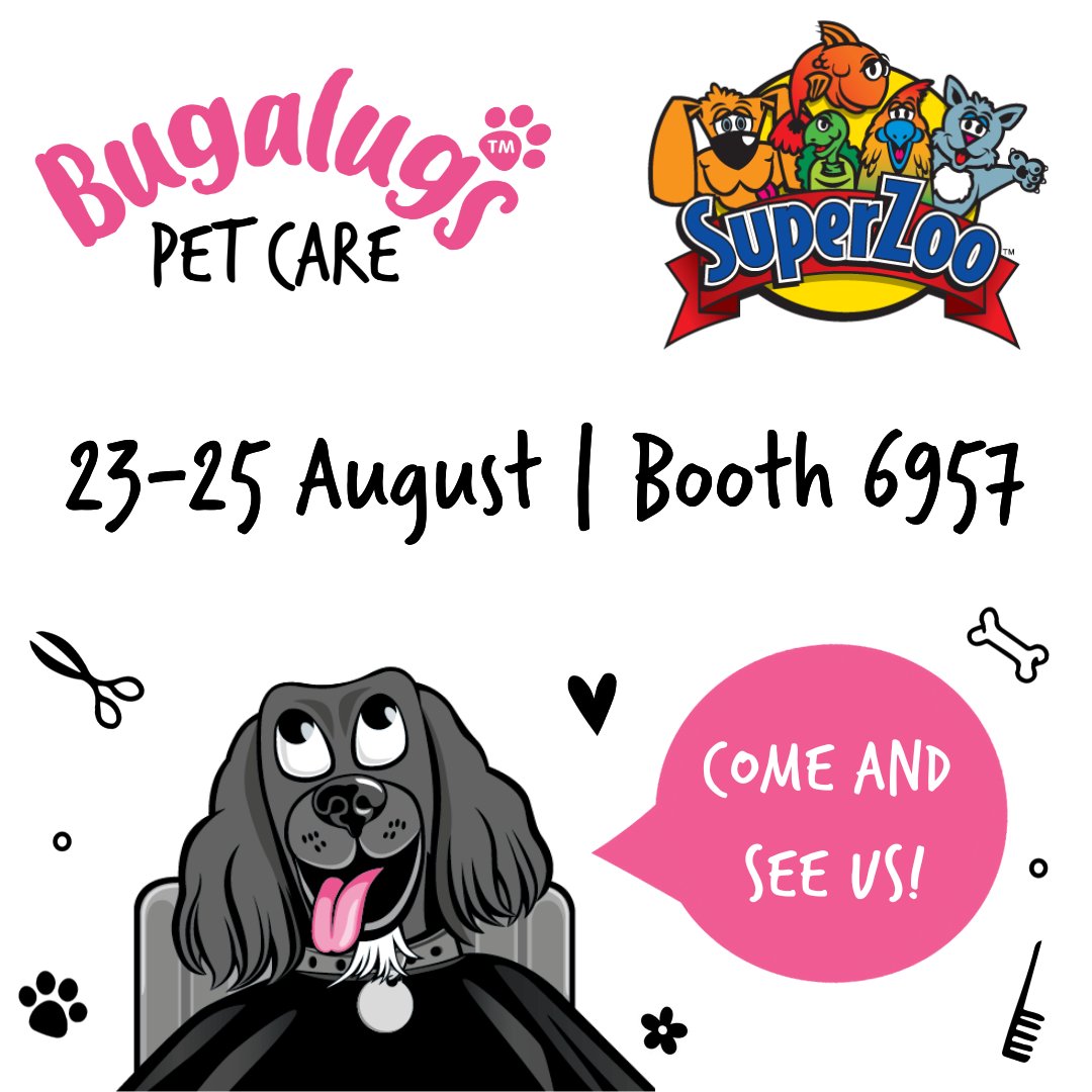 bugalugspet's tweet photo. Heading to #SuperZoo ?🤩

We are exhibiting at SuperZoo, Las Vegas this week,
stop by our booth 6957 to see our pet care range 🐾

@superzootweet #superzoo2022 https://t.co/8MR0Pfi9W9
