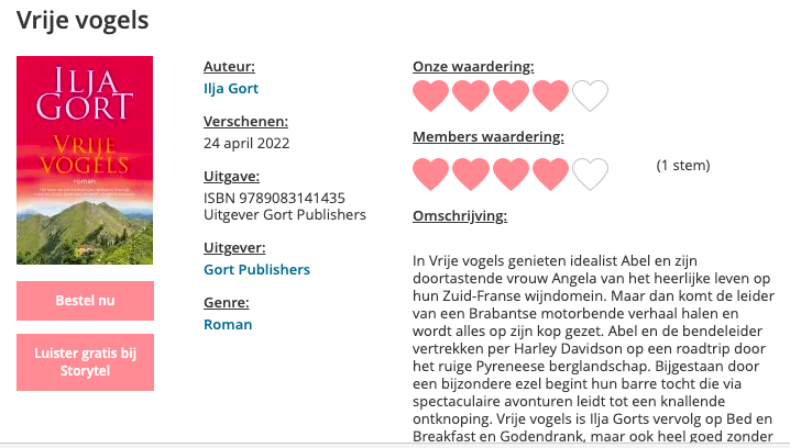 Zoals beloofd <a href="/iljagort/">Ilja Gort</a> hierbij de recensie!

chicklit.nl/boekrecensies/…