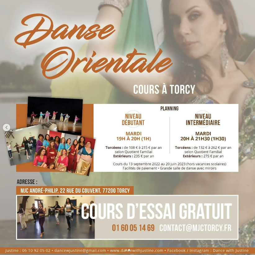 DanceWithJuju's tweet photo. ⭐ REPRISE DES COURS DE #DANSEORIENTALE A TORCY ⭐
Mardi | 19h00 - 20h00 | Cours Initiation - Débutants
Mardi | 20h00 - 21h30 | Cours Intermédiaire
⭐ COURS D'ESSAI GRATUIT ⭐

Reprise le 13 septembre
MJC André-Philip - 22 rue du Couvent - 77200 #Torcy

👉 https://t.co/YKnIQhA0NU https://t.co/GSQStdfKWG