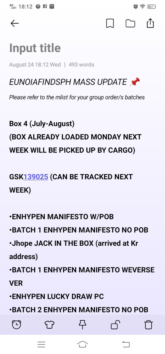 EunoiaFindsPH's tweet photo. #EUNOIA_Updates

BOX ALREADY IN GSK WAREHOUSE WAITING FOR UPDATE SA TN 

-EST ARRIVAL SEPTEMBER 2ND WEEK- https://t.co/XyllWp2U4i