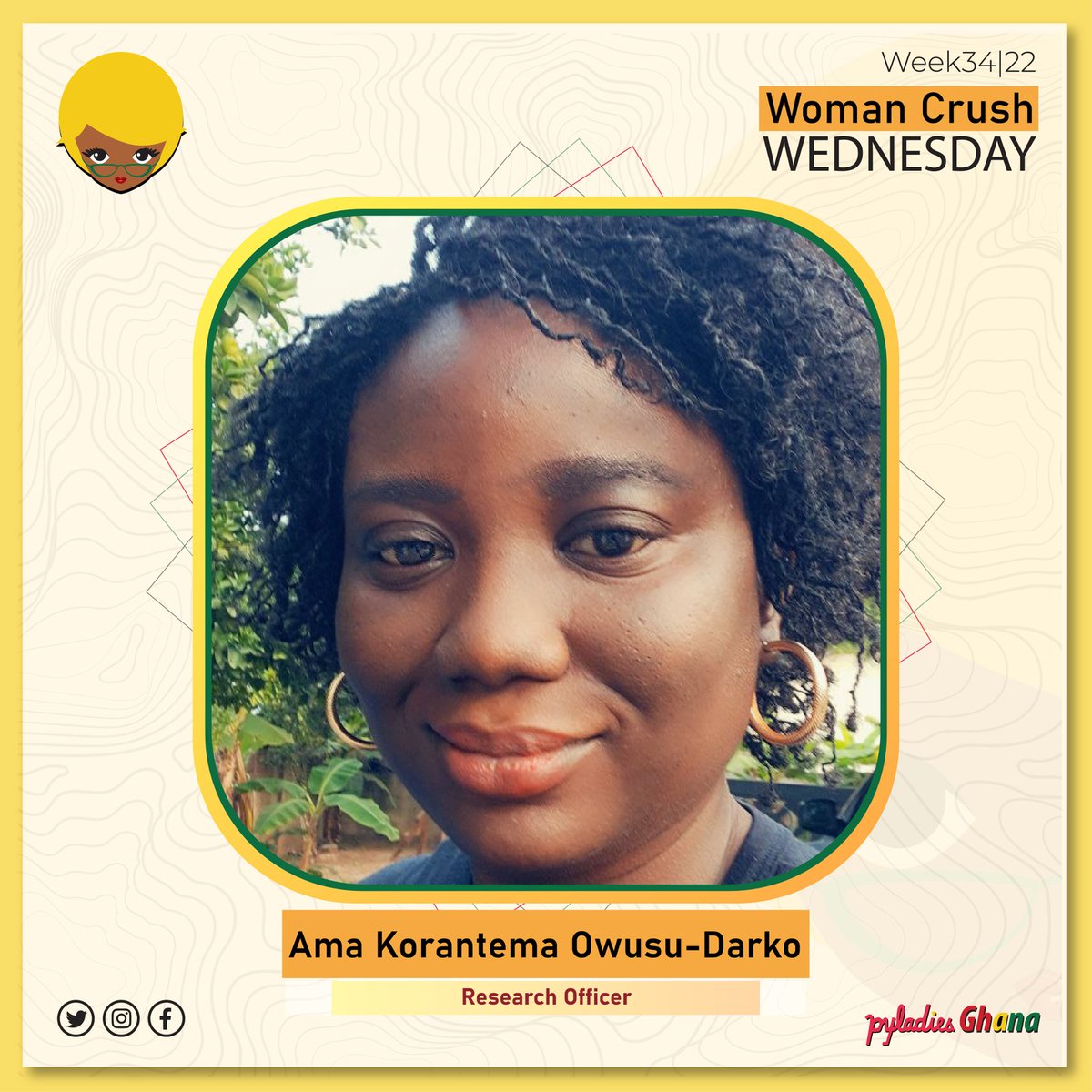 PyLadiesGhana's tweet photo. Meet our #WCW Ama Korantema Owusu- Darko (@aowusuda) who is currently a Research Officer
Ama works at Youth Impact
She uses Python (pandas) for managing and cleaning of high-volume datasets of health survey responses.
We are proud of you #PyLady
#PyLadiesGhana https://t.co/ktmp5qfeJz