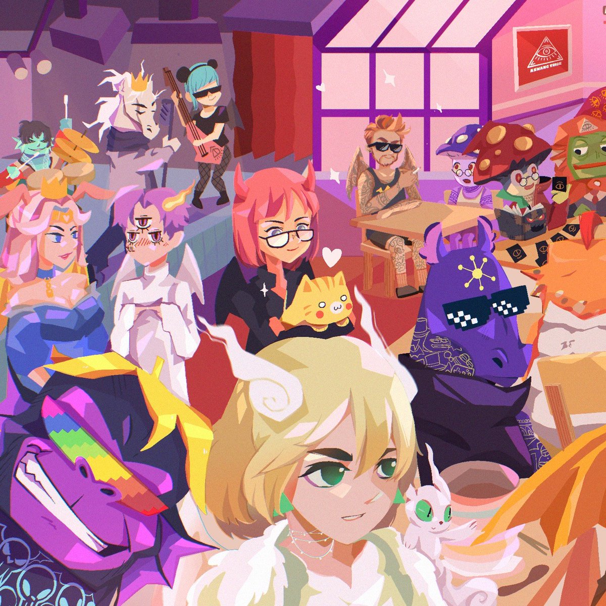 🧵⤵️

This week’s artist spotlight for Aswang Tribe Collabs is 
<a href="/ArtWanism/">Wanis 🔴 Commission Open✨</a> - an emerging NFT illustrator from Thailand 👁️

This banner has been airdropped to all Aswang Tribe holders. We asked Wanism about their art and their NFT journey. Learn more about these in this thread 👁️