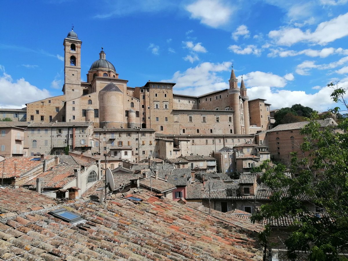 OptimusFanta's tweet photo. Fortezza fuori,  palazzo delle meraviglie dentro: questo è Palazzo Ducale ad #Urbino. Senza dimenticare tutto il resto di queso incantevole "paesello" @Urbinocultura  @MarcheTourism @ComuneUrbino #estate2022 https://t.co/8FuKch1kYQ