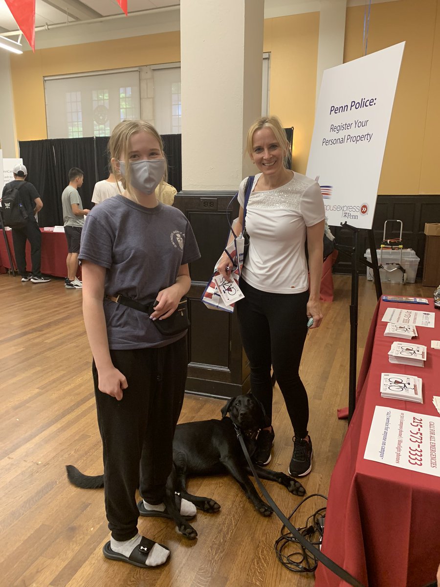 Welcome new students!! Stop by and see me at Houston Hall today! I can’t wait to meet you 🐾 #PennCampusExpress 
#UPennMovein2022