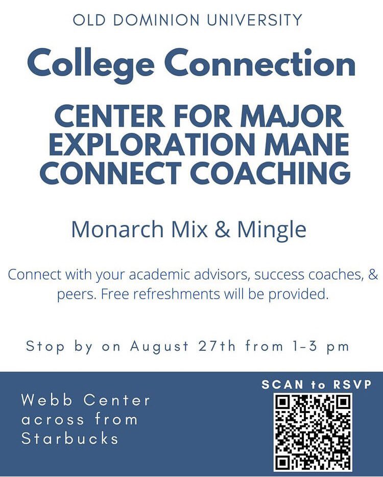 ManeConnectODU's tweet photo. Come Mix &amp; Mingle on Saturday August 27th from 1-3pm!! #odu26 #ODU #reignon https://t.co/3Yqkh8RKcW