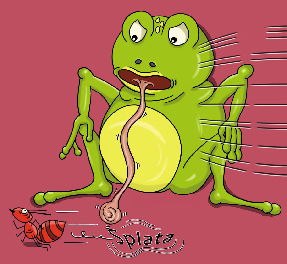 jocanho's tweet photo. Frighteningly tiresome when your food won't stay still! So, Herbert Toad thinks...

#ChildrensBooks #Childrenbook #picturebook #picturebooks #childrensbookillustration #bookillustration #children #childrenbooks #illustration #Toad #Bugs #literaryagent #LiteraryAgents https://t.co/rUITcf6isg