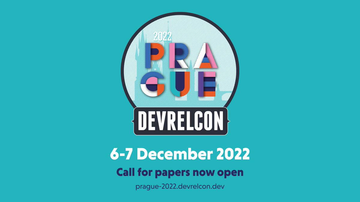 #DevRelCon Prague is happening on December 6-7 and the #CfP is open now:

prague-2022.devrelcon.dev

#DevRel