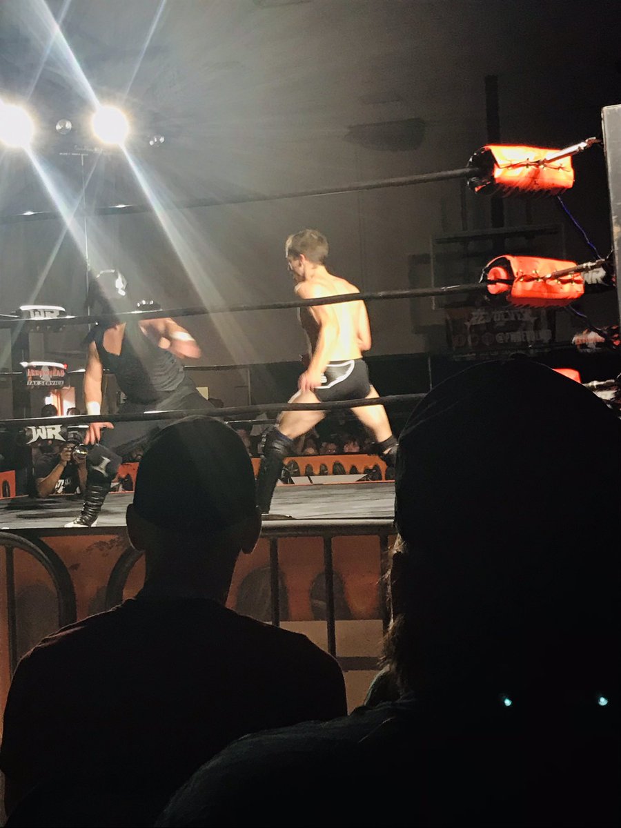 LA_Greatest's tweet photo. I wasn’t familiar with anyone in this match prior but man did every one of them make an impact! May have been my favorite match of the night Gringo Loco vs Ninja Mack vs Alex Colon vs Crash Jaxon vs Myron Reed vs Nate Wings 👏🏼👏🏼👏🏼 #SundayFunBEY https://t.co/EYPlyB7ldR