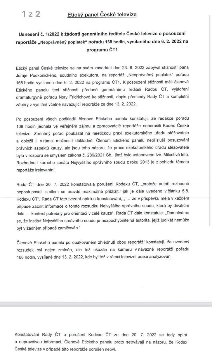 VCrhonek's tweet photo. Kauzu exekutora Podkonického jsme ve @168hodin otevřeli v únoru. Od té doby po stížnostech pana exekutora vysvětluju… Tohle je doufám definitivní tečka. Díky. https://t.co/OAk0TkOHQD