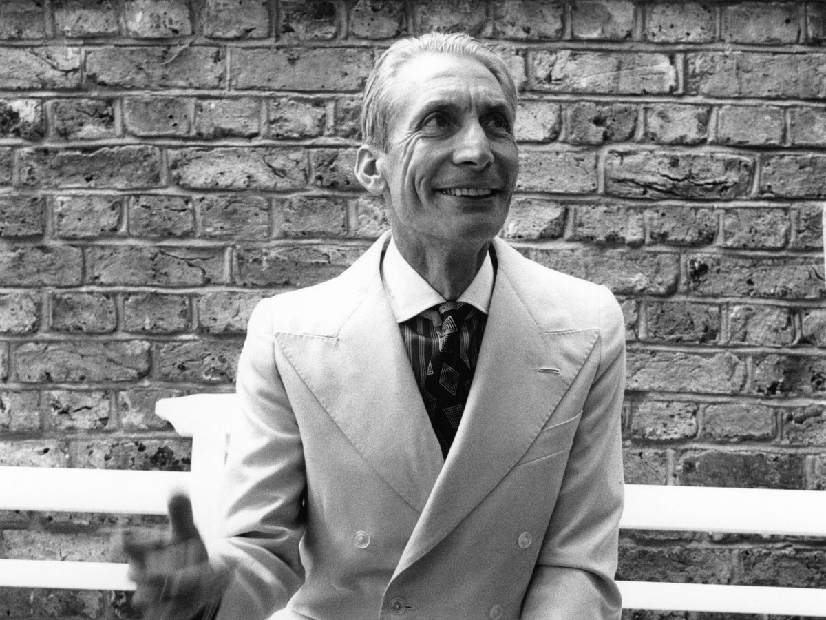 expolivewpg's tweet photo. The legendary Charlie Watts is in our thoughts today as we commemorate one year of his passing. 🕊️🤍 https://t.co/eY7zZhv0PF