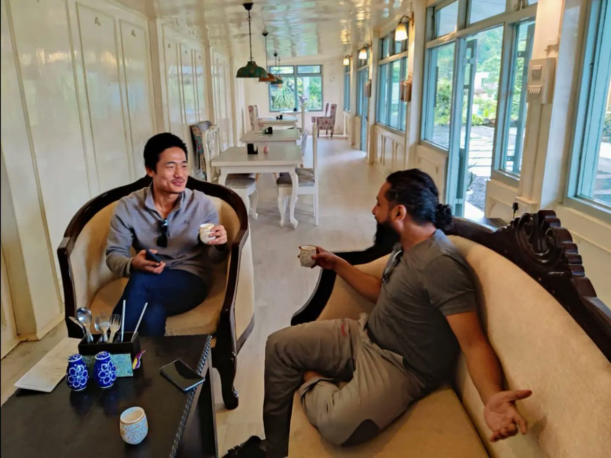 Ruchi_kemp's tweet photo. I like to think we were discussing sustainable tourism.... 
Sendenyu Community Ecotourism Board welcomes Shuvajit Payne as it's advisor. 
@shuvajitpayne @RicketyRoads

#tourism #community #sustainability #biodiversity https://t.co/8OeX6fiE9w