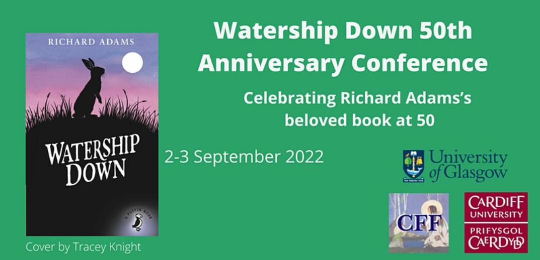 UofGFantasy's tweet photo. A Watership Down 50th Anniversary conference is taking place in Glasgow! Join @UofGFantasy and @CUEngCommPhilos for 2 days exploring #WatershipDown, its influences and legacy 🐇

Get your tickets ⬇️

https://t.co/B11TB77tra https://t.co/KqAhtxeb3I