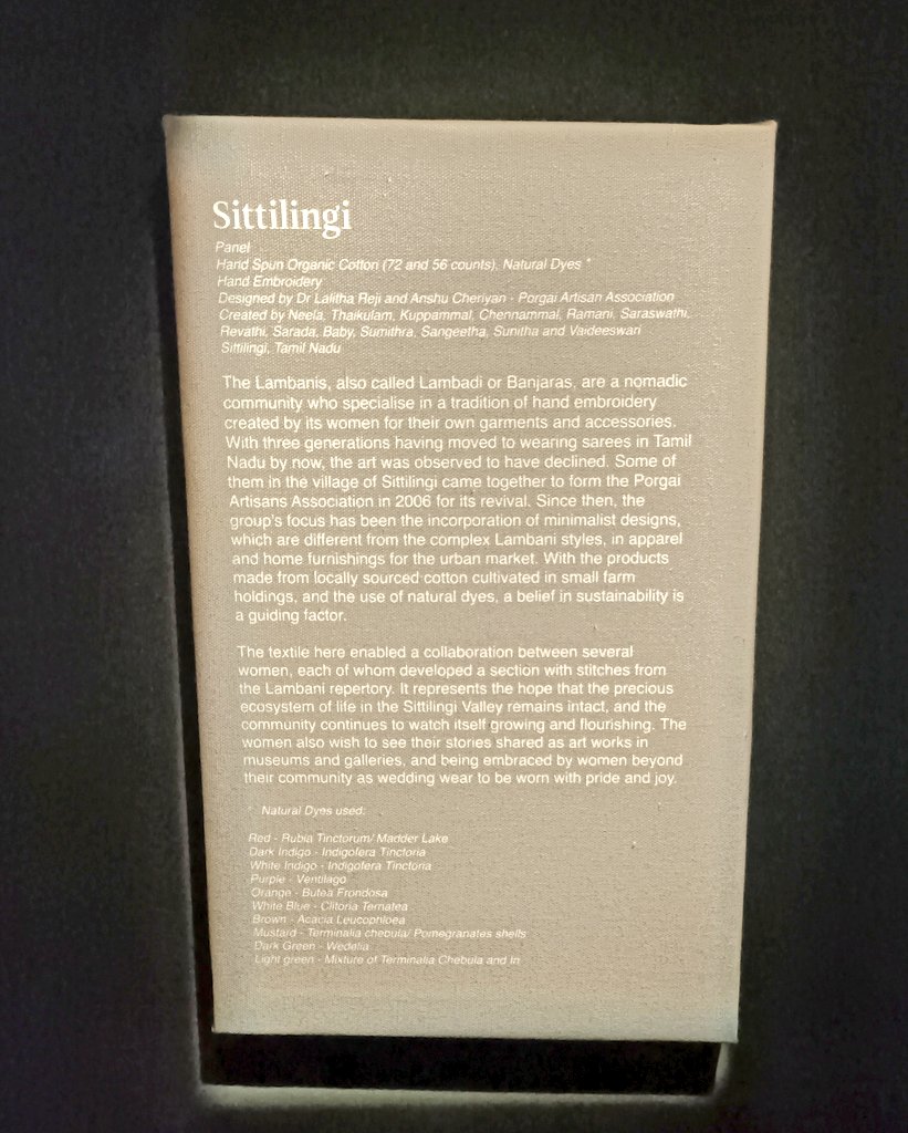 Happy to see Sittilingi's textile tradition at the National Museum  @NMnewdelhi 
@SittilingiP @regilalitha @MinOfCultureGoI #SutrSantati